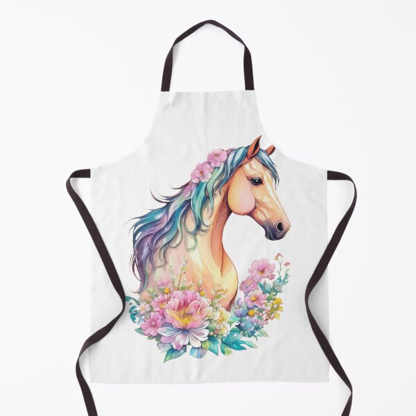 Item preview, Beautiful Mare Pony Horse Flowers Floral designed and sold by LuminOrb.