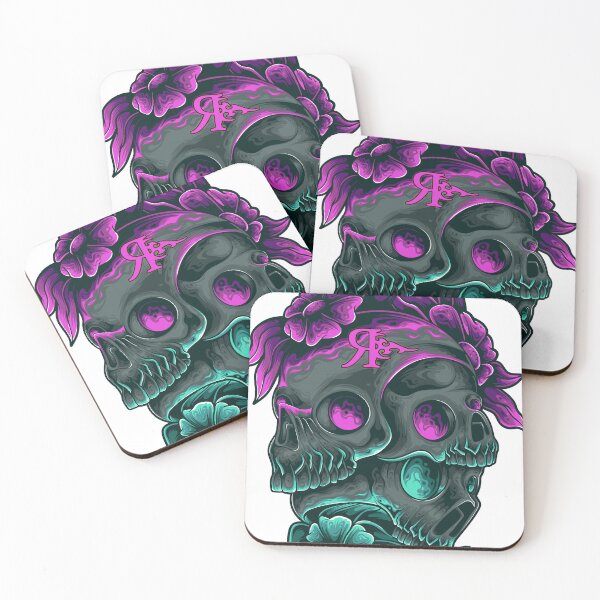 Item preview, ROGUE 3 SKULLS FLOWER TATTOO ART designed and sold by Rogueclothes.