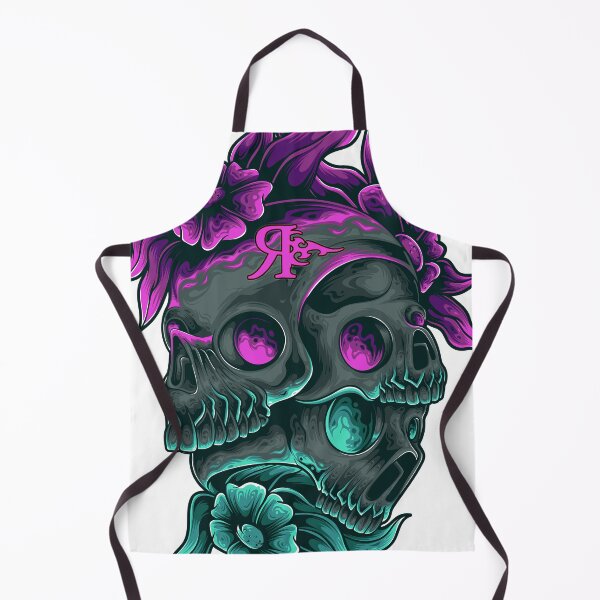 Item preview, ROGUE 3 SKULLS FLOWER TATTOO ART designed and sold by Rogueclothes.