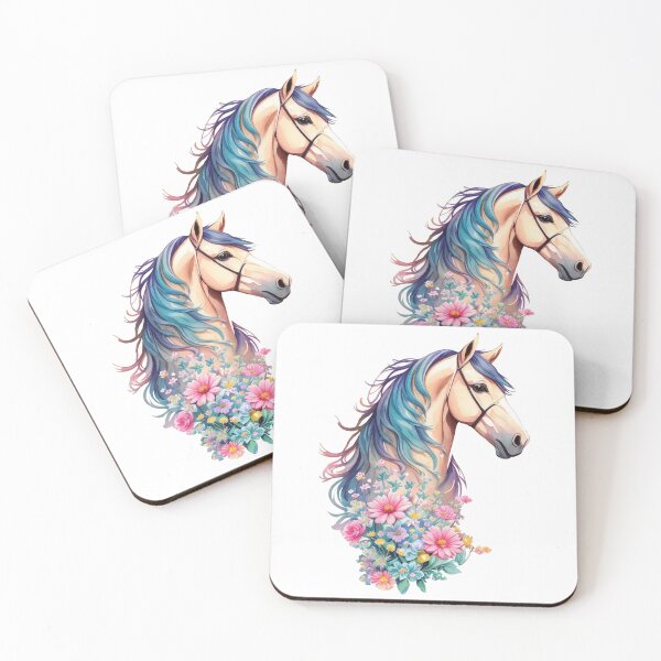 Item preview, Beautiful Horses Breed Horse Flowers designed and sold by LuminOrb.