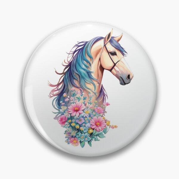 Item preview, Beautiful Horses Breed Horse Flowers designed and sold by LuminOrb.