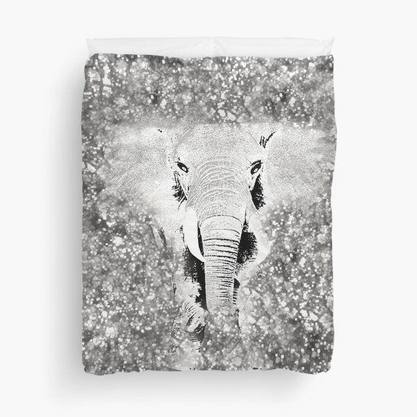 Elephant Sparkle Bling Bling Duvet Cover