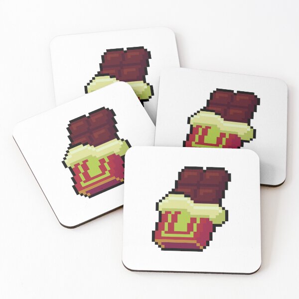 Item preview, Pixel Chocolate Bar - pixel food art designed and sold by LittleFoodShop.