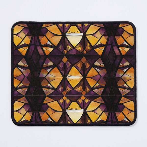Item preview, Amber Dark Purple Stained Glass Pattern designed and sold by Sturdust.