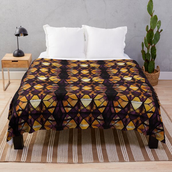 Item preview, Amber Dark Purple Stained Glass Pattern designed and sold by Sturdust.
