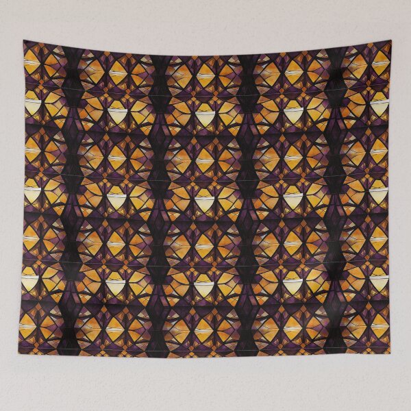 Item preview, Amber Dark Purple Stained Glass Pattern designed and sold by Sturdust.