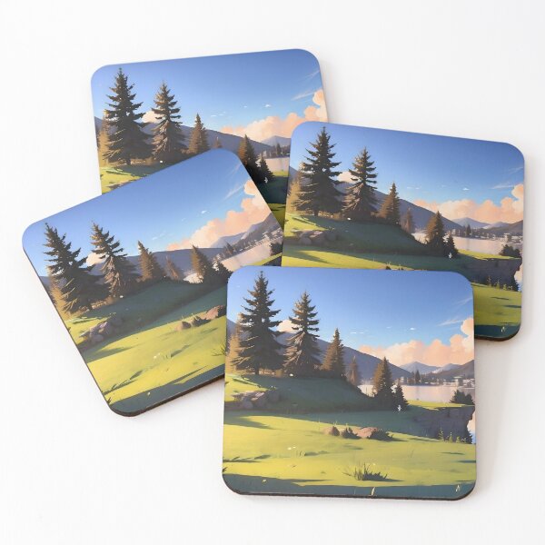 Item preview, Landscape with a town designed and sold by ArtifyPrints.