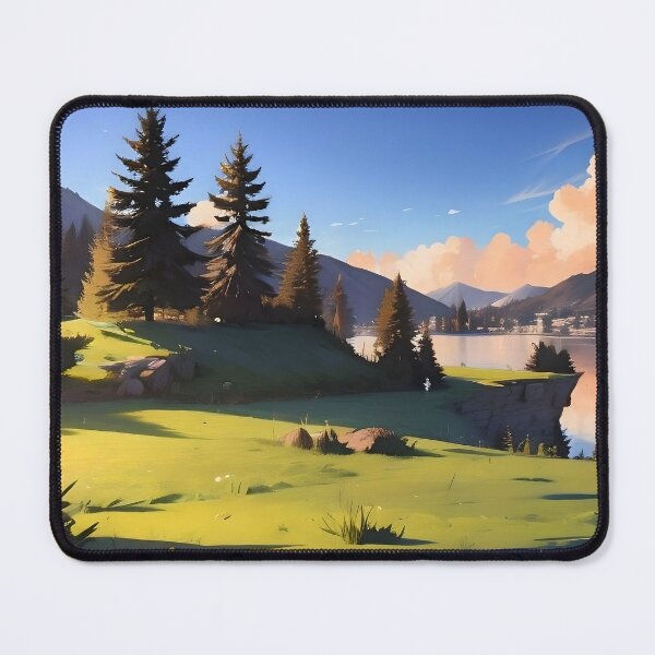 Item preview, Landscape with a town designed and sold by ArtifyPrints.