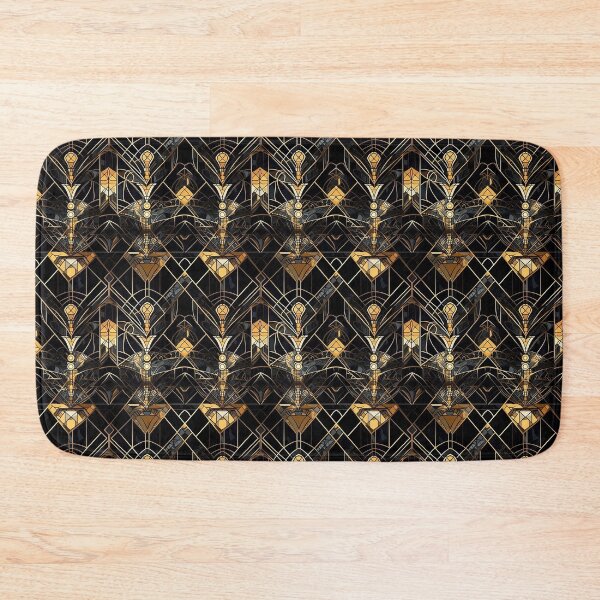 Item preview, Gold and Gold Art Deco Stained Glass Pattern designed and sold by Sturdust.