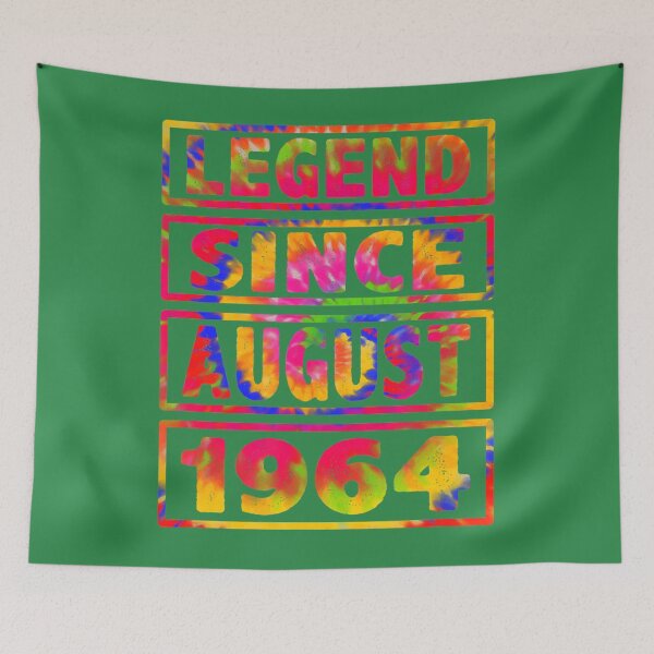 Item preview, 58th Birthday Tie Dye Decoration Legend Since August 1964 	 	 designed and sold by miwqqjpnvh69.
