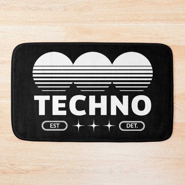 Item preview, TECHNO - Logo (white) designed and sold by Discothreadz.
