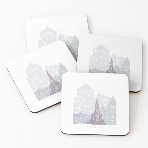 Item preview, VADUZ  SKYLINE POSTER PASTEL designed and sold by paulrommer.