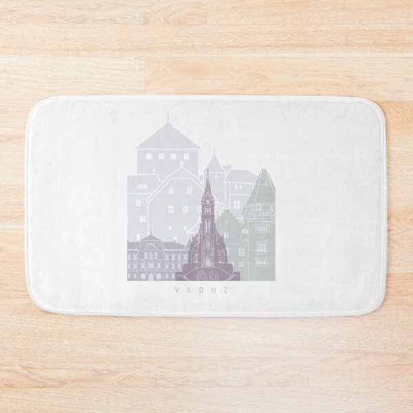 Item preview, VADUZ  SKYLINE POSTER PASTEL designed and sold by paulrommer.