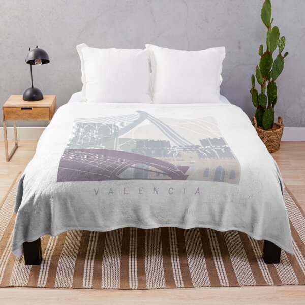 Item preview, VALENCIA SKYLINE POSTER PASTEL designed and sold by paulrommer.