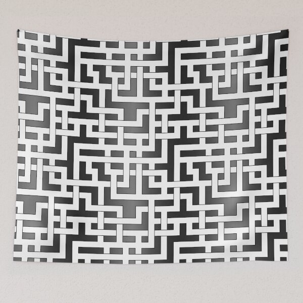 Item preview, Maze Like Pattern with Dark Background designed and sold by gorff.