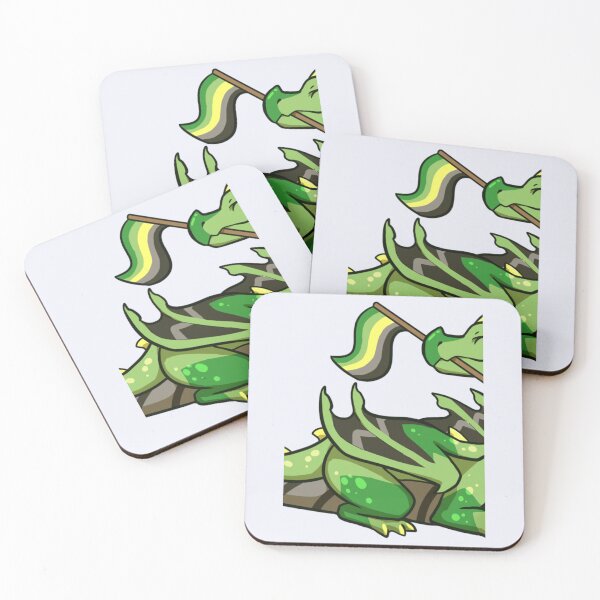 Item preview, Aromantic Pride Flag Dragon (1st Edition)  designed and sold by MendessSergioo.