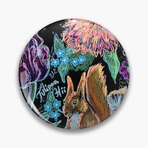Item preview, Floral Squirrel designed and sold by Marianne Elvan Barfoed.