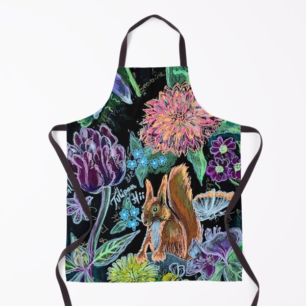 Item preview, Floral Squirrel designed and sold by Marianne Elvan Barfoed.