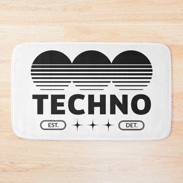 Item preview, TECHNO - Logo (Black) designed and sold by Discothreadz.