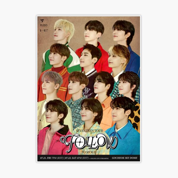 SEVENTEEN Follow to Seoul 2023 Tour Poster