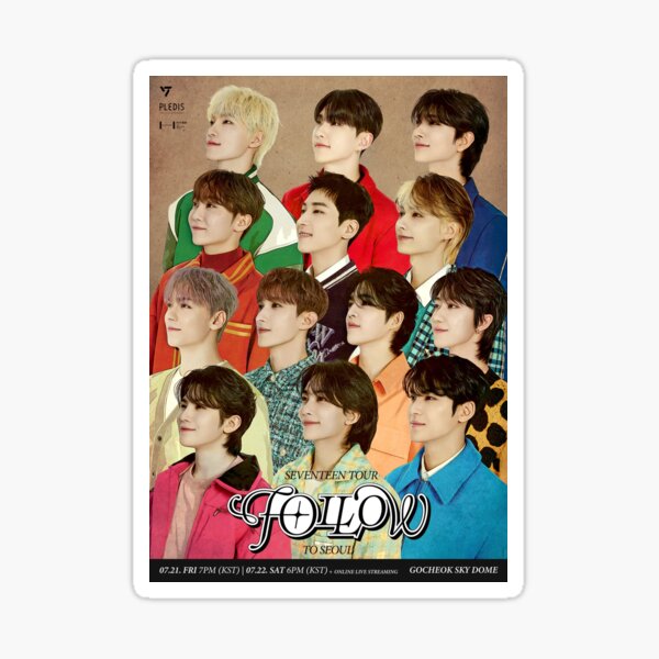 SEVENTEEN Follow to Seoul 2023 Tour Poster