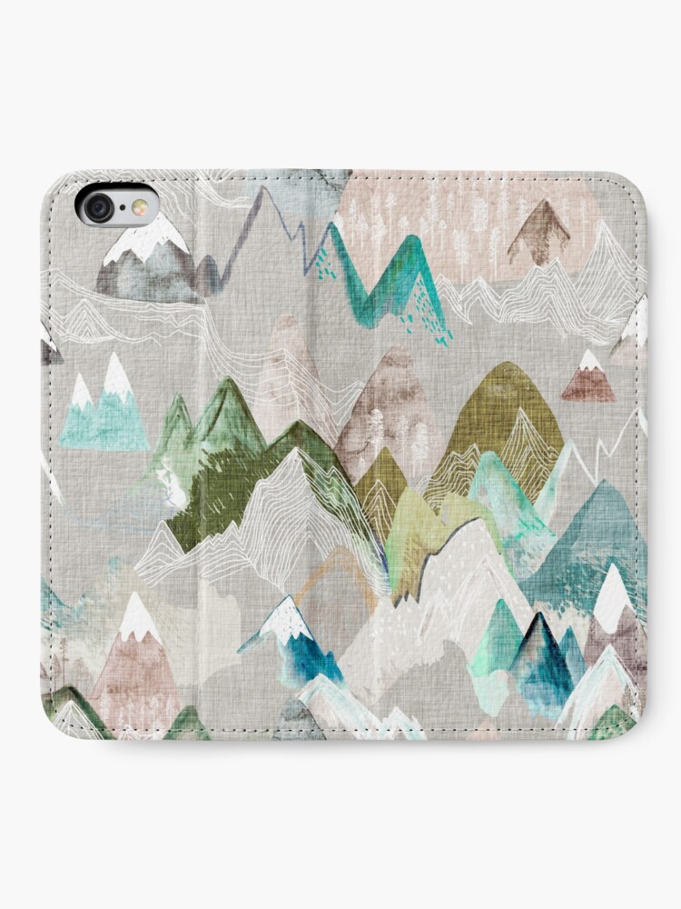 Alternate view of Call of the Mountains (in misty) iPhone Wallet