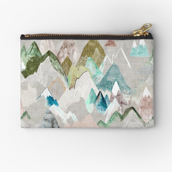 Call of the Mountains (in misty) Zipper Pouch