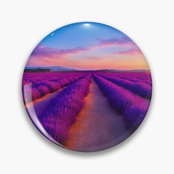Item preview, Lavender Field Landscapes With Rows Upon Rows of Blooming Lavender Plants, Creating a Stunning Purple Vista, Ai Generated Art designed and sold by AiGens.
