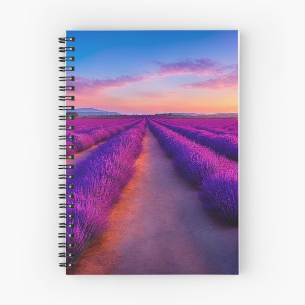 Item preview, Lavender Field Landscapes With Rows Upon Rows of Blooming Lavender Plants, Creating a Stunning Purple Vista, Ai Generated Art designed and sold by AiGens.