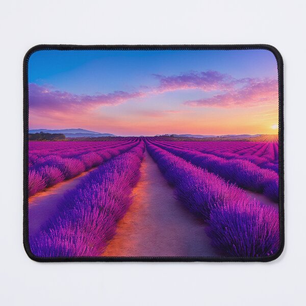 Item preview, Lavender Field Landscapes With Rows Upon Rows of Blooming Lavender Plants, Creating a Stunning Purple Vista, Ai Generated Art designed and sold by AiGens.