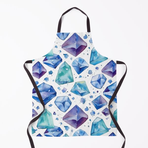 Artikelvorschau, Aquarellblaue Edelsteine, nahtloses Muster entworfen und verkauft von PatternStudios.