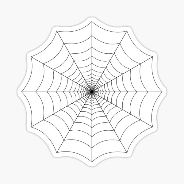 Spider web, spider, web, паутина, web, cobweb, net, tissue, spider's web, spinner, caterpillar Sticker