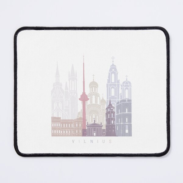 Item preview, VILNIUS SKYLINE POSTER PASTEL designed and sold by paulrommer.
