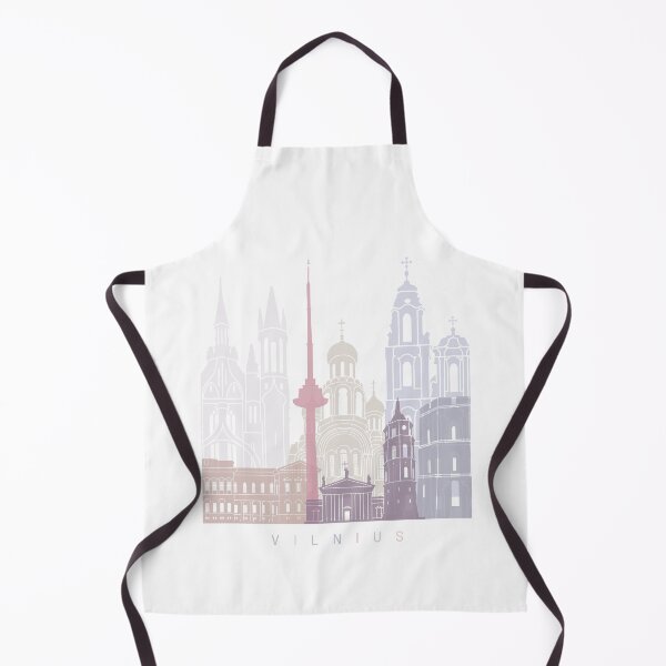 Item preview, VILNIUS  SKYLINE POSTER PASTEL designed and sold by paulrommer.