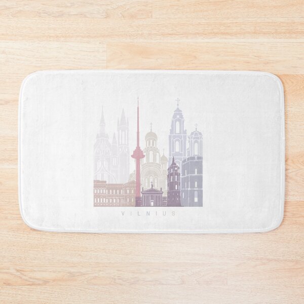 Item preview, VILNIUS  SKYLINE POSTER PASTEL designed and sold by paulrommer.