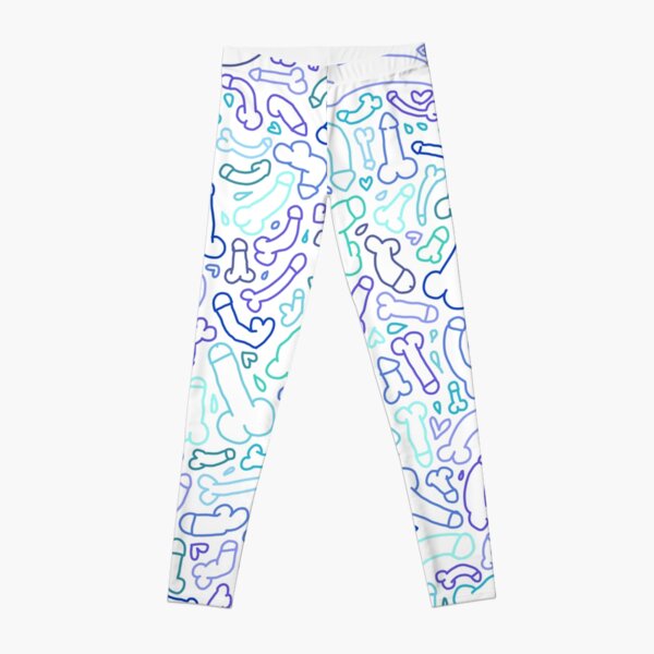 Penis dick pattern Edit Leggings by Milatoo