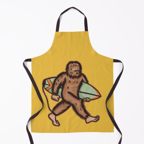 Item preview, Sasquatch Bigfoot Walking in the Beach with a Surfboard | Summer Vibes designed and sold by The Artfiller.