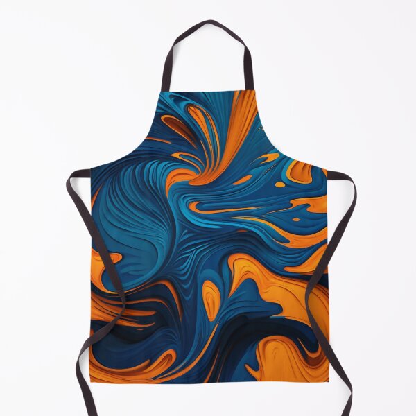 Item preview, Oil Paint Orange And Blue pattern designed and sold by DaveDango.