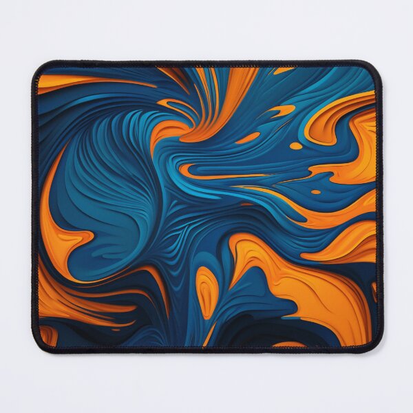 Item preview, Oil Paint Orange And Blue pattern designed and sold by DaveDango.