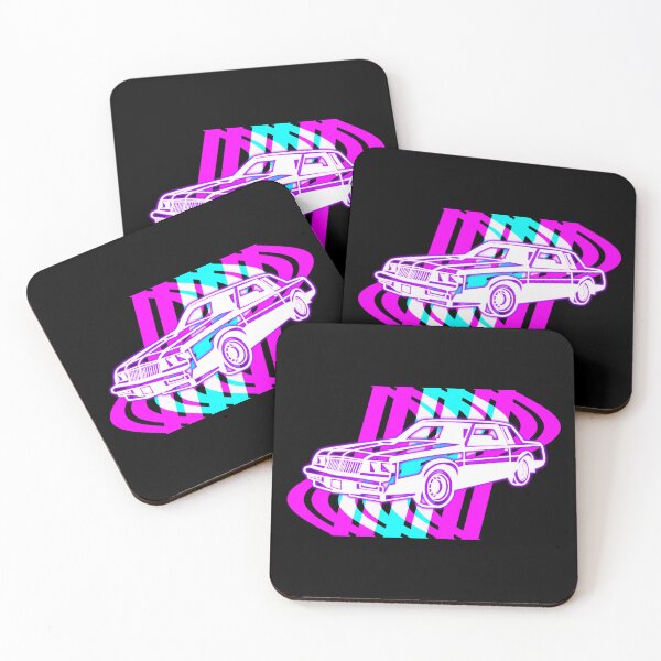 Artikelvorschau, Vaporwave Neon-Auto entworfen und verkauft von JKdigital.