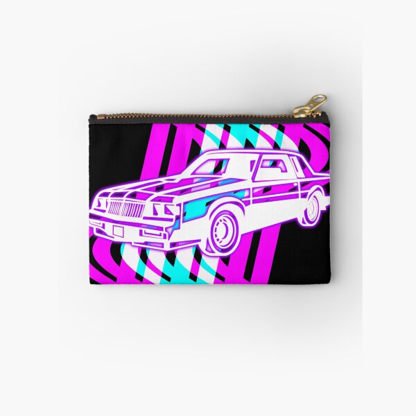 Aperçu de l'œuvre Voiture néon Vaporwave créée et vendue par JKdigital.