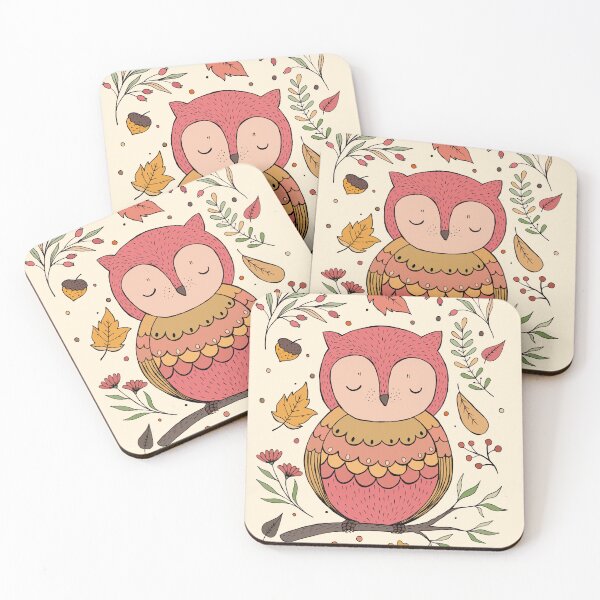 Item preview, Autumn fall owl designed and sold by Titatu.