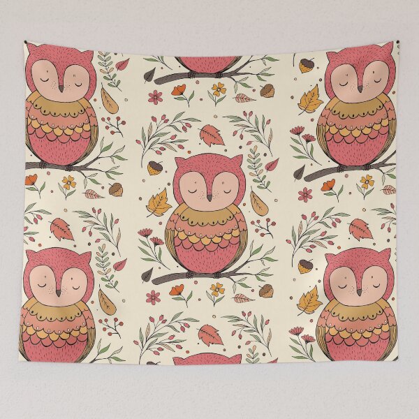Item preview, Autumn fall owl designed and sold by Titatu.