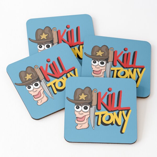 Item preview, Kill Tony Fan Logo With Tony Hinchcliffe Head & Cowboy Hat With Handwritten Show Name (Blue) designed and sold by Kill Tony Fan Designs.