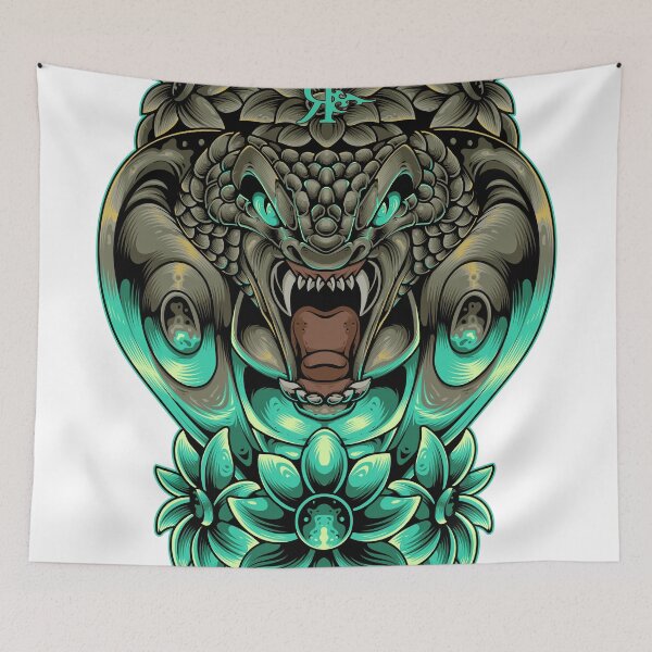 Aperçu de l'œuvre ROGUE COBRA SERPENT MONSTER GRAFFITI TATTOO ART créée et vendue par Rogueclothes.