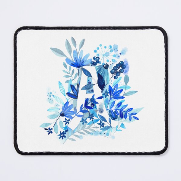 Item preview, Monogram letter A floral design designed and sold by Dearmoonstudio.