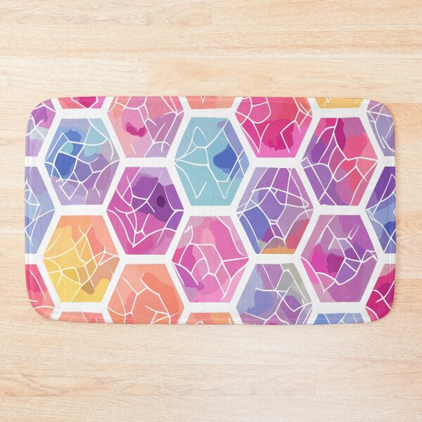 Item preview, Versatile and Eye-Catching Colorful Hexagon Pattern designed and sold by Tamas Das.