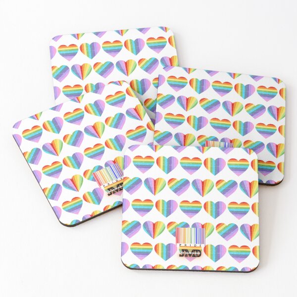 Artikelvorschau, LGBTQ+ Pride Rainbow Hearts 2 entworfen und verkauft von Jenson Major.