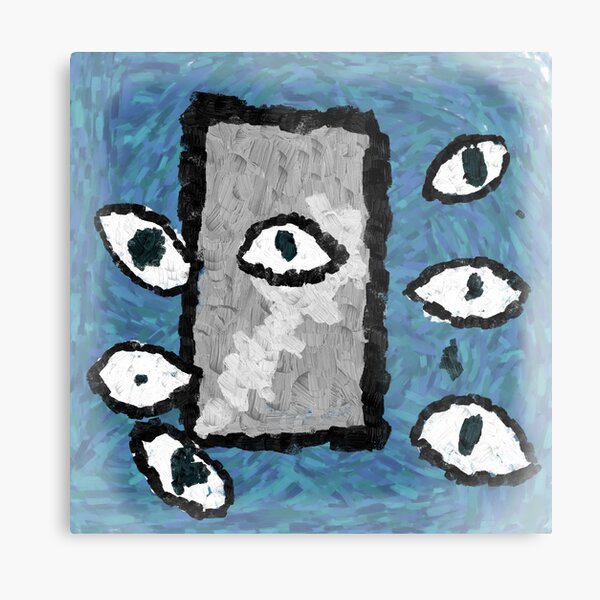 Weirdcore Eye Come Home' Poster, picture, metal print, paint by