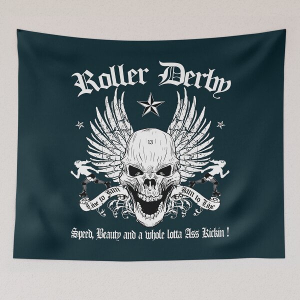 Item preview, ROLLER DERBY SKULL    designed and sold by ArwaVining.